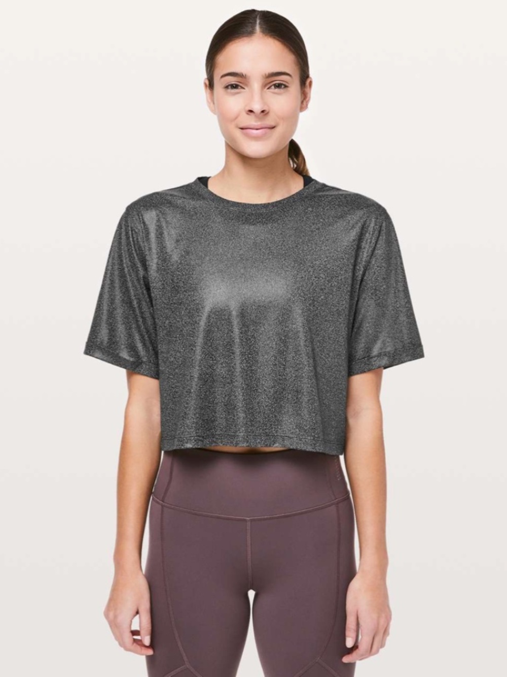 Lululemon To the Beat Tee *lululemon X SoulCycle - Luminosity Foil - Size 8